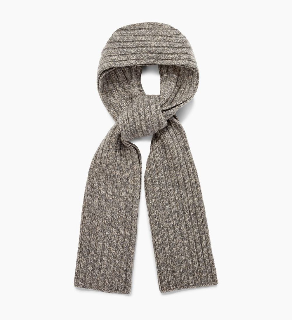 Ugg Scarfs Womens - Ugg Pippa Rib Knit Grey - 051WGEYNC